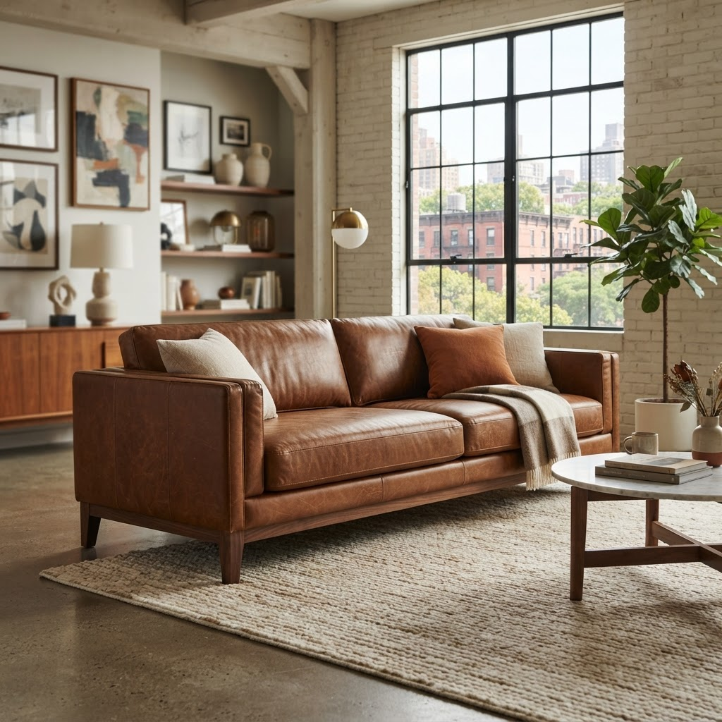 Ellis Leather Sofa